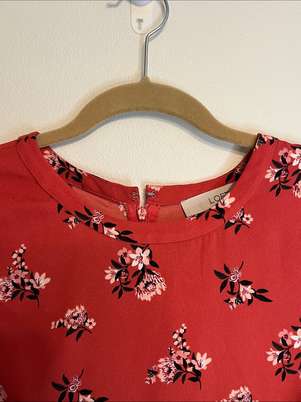 LOFT Pleated Cuff Flare Dress Size 6P - Picture 3 of 11